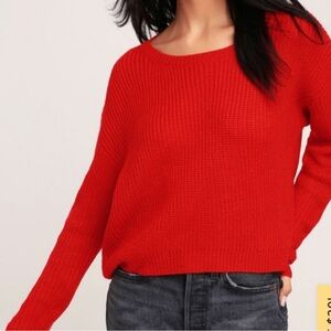 WEEKEND MAX MARA Red Sweater XL MWD